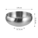 Axyaa Double Layer Stainless Steel Insulated Rice Bowl - Food Serving Container