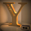 Axyaa Personalized Engraved Name LED Night Light for Couples Baby Kid Room