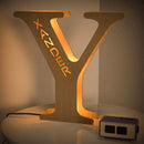 Axyaa Personalized Engraved Name LED Night Light for Couples Baby Kid Room
