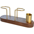 Axyaa Black Walnut Tissue Holder: Minimalist Dining & Table Storage Rack