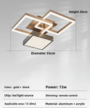 Axyaa Nordic LED Ceiling Lamp Aluminum Acrylic Flush Mount