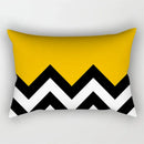 Yellow Geometric Cushion 30x50 Pillowcase for Living Room Sofa and Bed - Axyaa Home