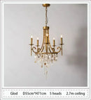Axyaa Duplex Crystal Chandelier: Luxe Nordic French Light for Home Decoration