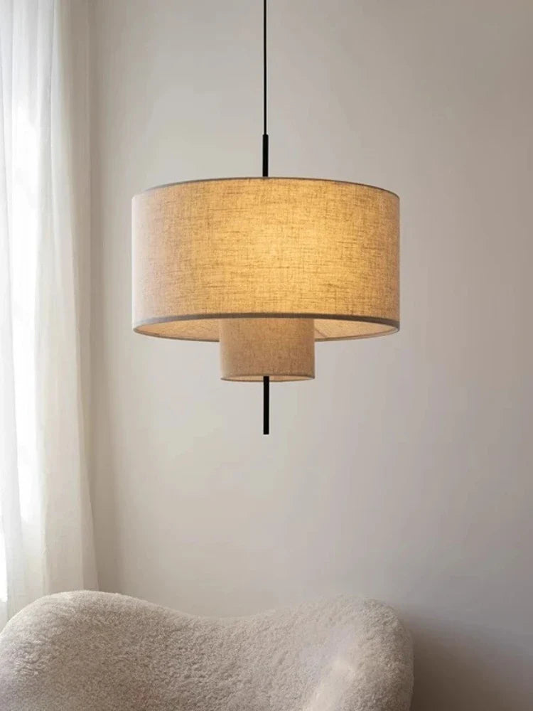 Axyaa Wabi Sabi Fabric Pendant Light for Living, Dining, Bedroom