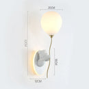 Axyaa Pink Balloon Wall Light - Minimalist Children's Room Lamp