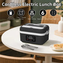 Axyaa 8000mAh Smart Heat Preservation Electric Lunch Box for Travel & Office