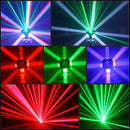 Axyaa 120W RGBW Laser Beam Moving Head Light for DJ Party Concert Stage