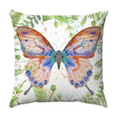 Axyaa Butterfly Print Cushion Cover 45x45cm - Farmhouse Stylish Home Decor Pillow Cover
