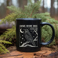 Axyaa Crow Ceramic Coffee Mug Black Bird Lover Birthday Gift Office Tea Cup
