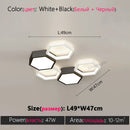 Axyaa Nordic Honeycomb Ceiling Lamp: Creative Art Indoor Lighting for Living Room, Bedroom, Study & Restaurant