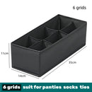 Axyaa Clothing Organizer Box for Underwear Socks Bras Pants Scarves Ties Jeans & more