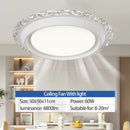 Axyaa Bladeless Ceiling Fan Light Remote Dimmable Bedroom Circulator