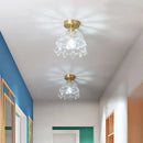 Axyaa Crystal LED Ceiling Lamp Modern Luxury Chandelier for Living Room & Hallway