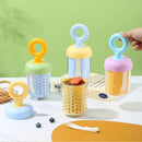 Axyaa Portable Dopamine Fruit Cup with Fork - Outdoor Leak-proof Double Layer Yogurt Cup