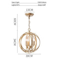 Axyaa Gold Vintage Metal Chandelier Pendant Lamp for Dining Room Kitchen Bedroom