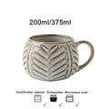 Axyaa Ceramic Ball Cup: Japan Style Retro Coffee Mug, Home Office Drinkware