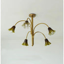 Axyaa French Retro Glass Chandelier - Designer Tulip Art Flower Chandelier