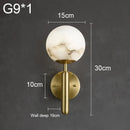 Axyaa Marble Copper Planet Wall Lamp for Home and Hotel Decor