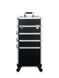 Axyaa 4-in-1 Vanity Cosmetic Trolley Case - Large Capacity Makeup Box