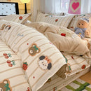 Axyaa Cotton Quilt Cover Single 150x200x230 Small Fresh Print