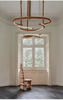 Axyaa Modern Leather LED Chandelier for Home Decoration