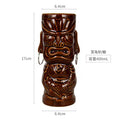 Axyaa Tiki Zombie Cocktail Glass, Creative Ceramic Bar Cup, Large Beer Mug, Skeleton Design