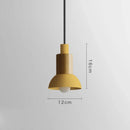 Axyaa Nordic Wood Pendant Lights Modern Macaron LED Hang Lamp Kitchen Bar Loft E27