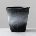 Axyaa Rough Pottery Coffee Cup, Irregular Gradient Ceramic Latte Tea Cup