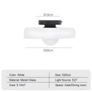 Axyaa Nordic Glass LED Ceiling Lamps for Kitchen Dinning Room, Colorful Surface Mounted Lights