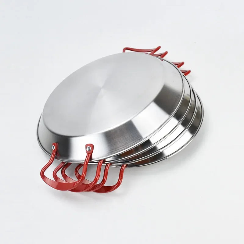 Axya Stainless Steel Paella Pan Seafood Chicken Cheese Cooker Fruit Sugar Pan