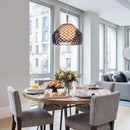 Axyaa Hollow Pendant Lamp: Minimalist LED Art for Home, Bedroom, Dining Room