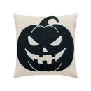 Axyaa Pumpkin Embroidered Halloween Cushion Cover 45x45cm