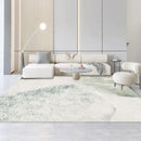 Axyaa Nordic Green Plush Area Rug | Soft Fluffy Lounge Carpet for Bedroom & Living Room
