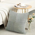 Corduroy Boho Throw Pillow Covers 18x18 Inch for Home Decor - Axyaa