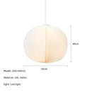 Axyaa Silk Pendant Light: Ancient Wabi Sabi Style for Living Room and Dining Hall