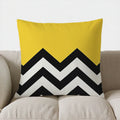 Axyaa Modern Geometric Pattern Pillow Cover for Sofa, Bedroom, Car - Digital Print Pattern