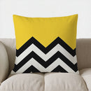 Axyaa Modern Geometric Pattern Pillow Cover for Sofa, Bedroom, Car - Digital Print Pattern