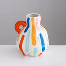 Axyaa Ceramic Vase for Dried Flowers Home Decor - Modern Minimalist Living Room Centerpiece