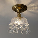 Nordic Glass/Ceramic Ceiling Light by Axyaa - Vintage E27 Fixture for Hallway