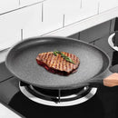 Axyaa 3-Layer Non-Stick Frying Pan for Eggs, Steak, Pancakes - Versatile Kitchen Cookware