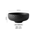 Axyaa Matte Ceramic Stone Patterned Soup Bowl Set for Molecular Cuisine Restaurant