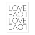 Nordic Love Life Quote Canvas Painting Wall Art for Living Room by Axyaa