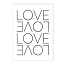 Nordic Love Life Quote Canvas Painting Wall Art for Living Room by Axyaa