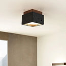 Axyaa Black Cave Stone Ceiling Light for Retro Medieval Hallway & Balcony