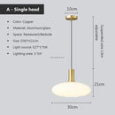Axyaa White Glass Pendant Lamp – Elegant LED Hanging Lighting