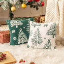 Axyaa Christmas Chenille Pillowcase Cojines Festive Living Room Cushion Cover