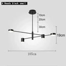 Axyaa Molecular LED Ceiling Chandelier with Adjustable Long Pole for Living Room & Bedroom