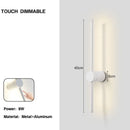 Axyaa 360° Rotatable LED Wall Sconce, Touch Dimmable & Adjustable Brightness