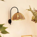 Axyaa Nordic Style Flower Wall Lamp for Small Bedroom, Black Pendant Light