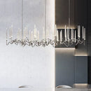 Axyaa Crystal Chandelier: Nordic Design for Dining Room, Bedroom, Bar Counter, Living Room Luxe